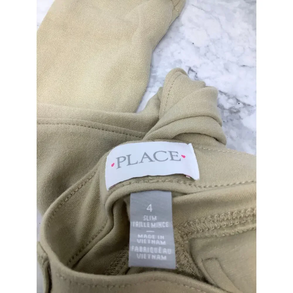 The Children's Place 4 Sandy Uniform Ponte Knit Pull On Slim Jeggings OS35-13
